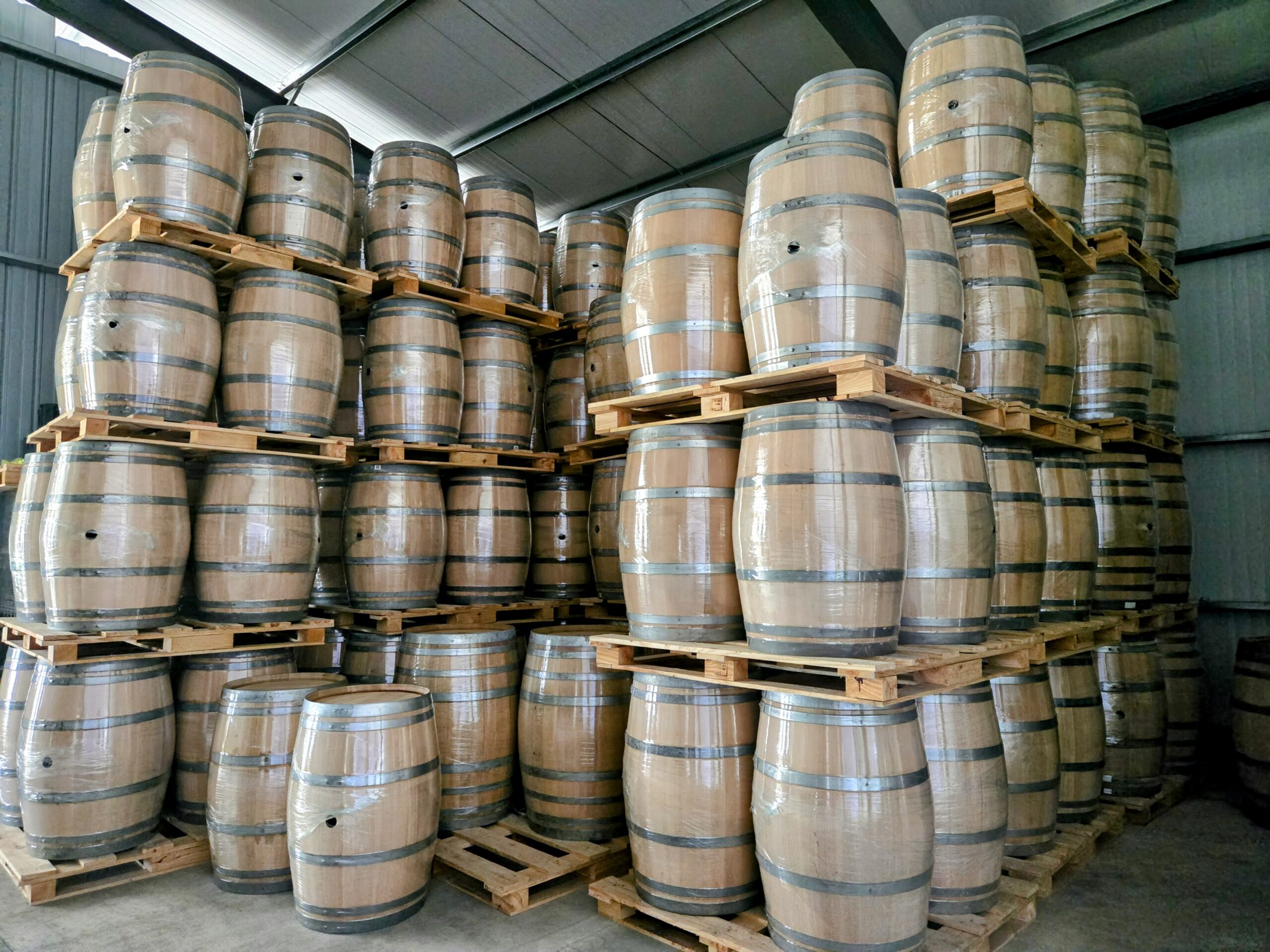 Lots de barriques préparés par TEDEM